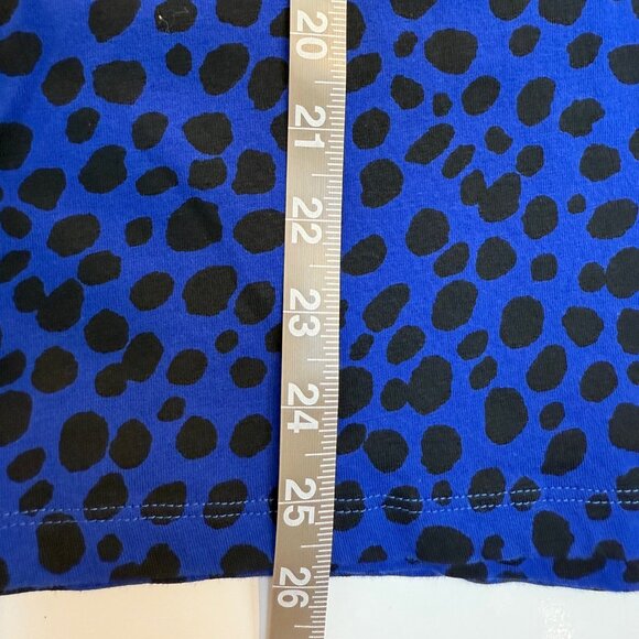 Ruby Rd Favorites Blue & Black 3/4 sleeve top - Picture 6 of 11